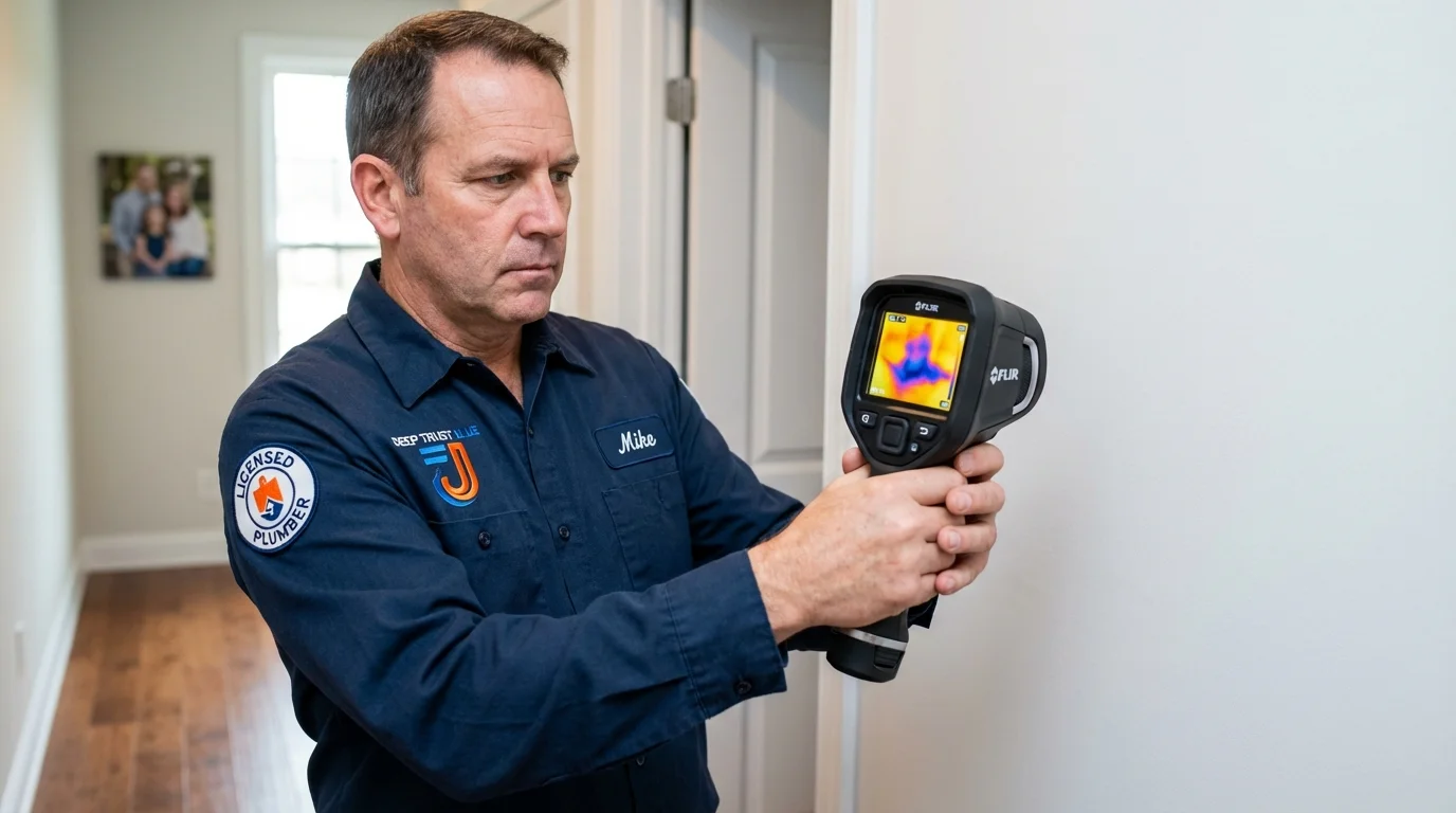 Thermal imaging leak detection by Johns Plumbing LLC in Point Marion